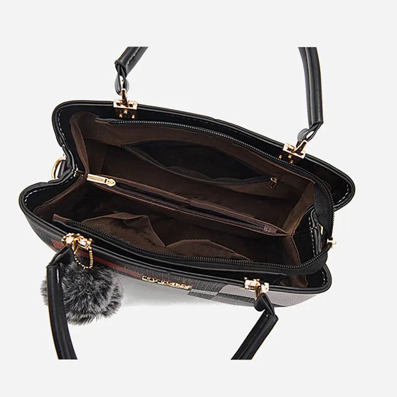 Bolsa Feminina Xadrez - Ver de Prata