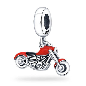 Berloque de Prata 925 Harley - Ver de Prata