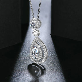 Colar Feminino de Prata 925 Diamond Drop - Ver de Prata