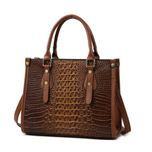 Bolsa Feminina Grande Alligator - Ver de Prata