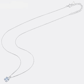 Colar de Prata Feminino Asscher - Ver de Prata