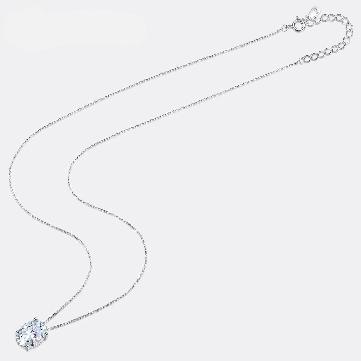 Colar de Prata Feminino Blue Diamond - Ver de Prata