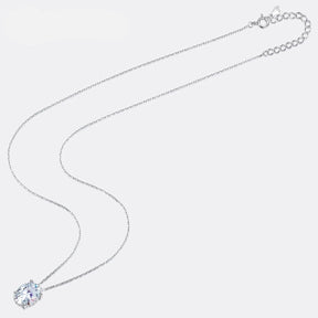Colar de Prata Feminino Blue Diamond - Ver de Prata