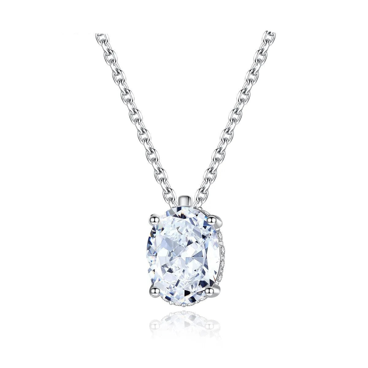 Colar de Prata Feminino Blue Diamond - Ver de Prata