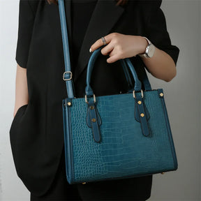 Bolsa Feminina Média Croc - Ver de Prata
