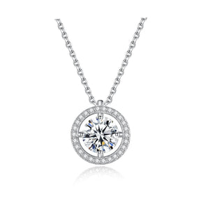 Colar de Prata Feminino Cross Gem - Ver de Prata